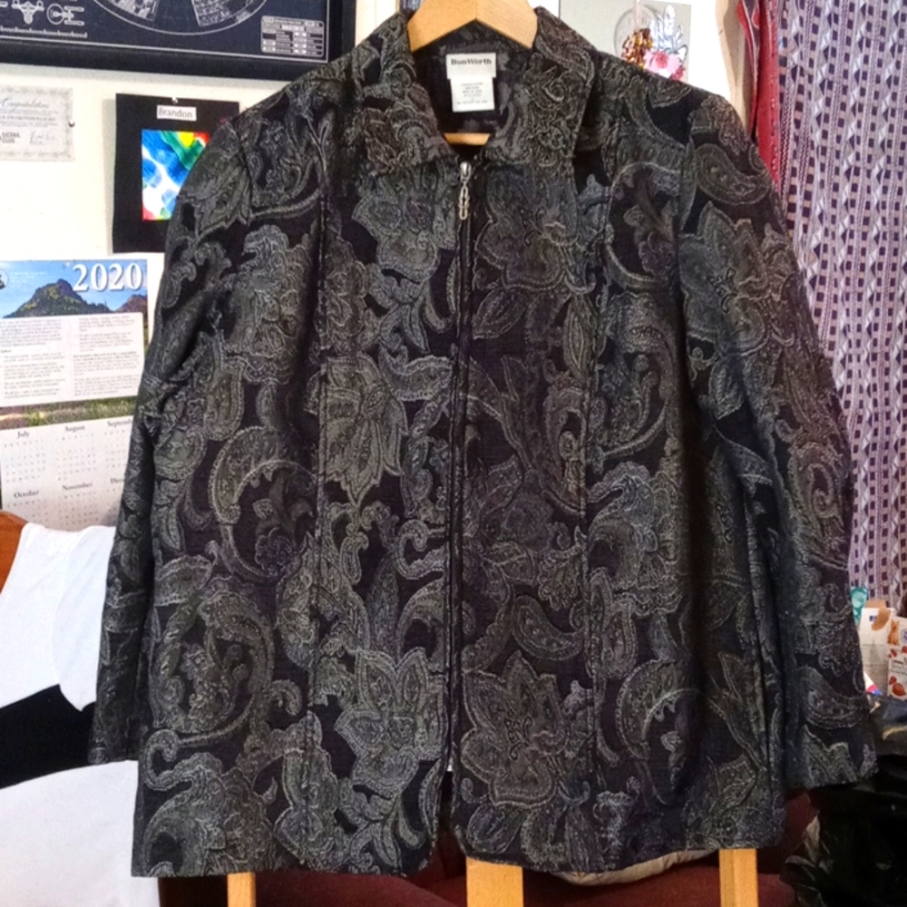 BonWorth Black Patter Blazer